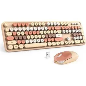 Computers, Laptops & Parts | Wireless Keyboard Mousemilk Tea Colorful ...